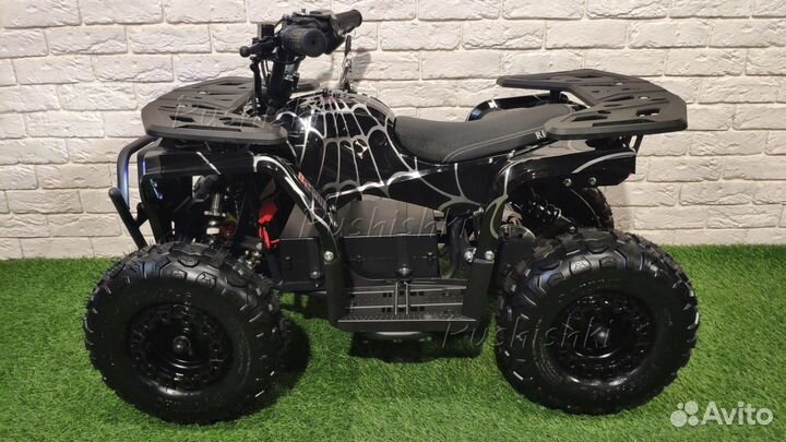 Детский электроквадроцикл mika LUX Black spyder