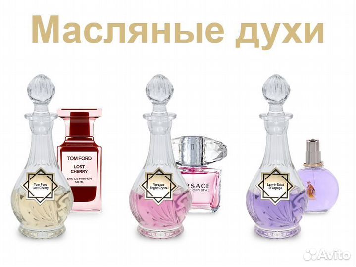 Масляные духи по мотивам известных брендов