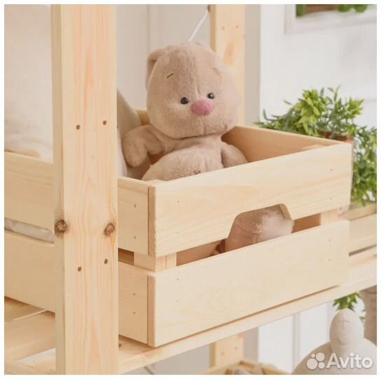 Ящик Кнагглиг Икеа из дерева