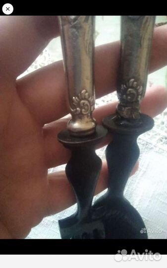 Набор столовых приборов эгоист,серебро 800 пробы