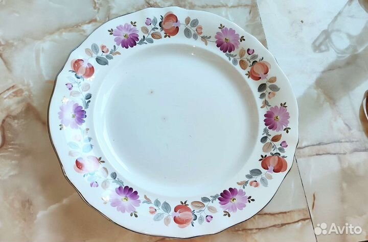 Тарелка большая винтажная
