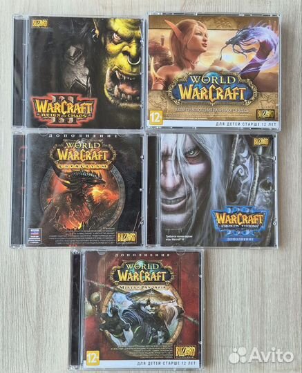 7 cd с игрой WOW. Warcraft