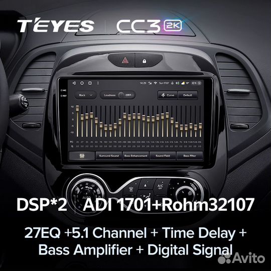 Магнитола Teyes CC3 2K 3/32 Renault Kaptur