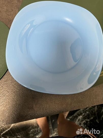 Тарелка Luminarc большая голубая