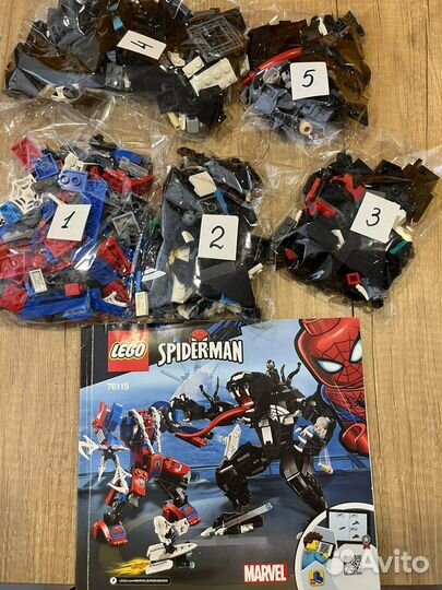 Lego Marvel 76115 Человек-паук против Венома