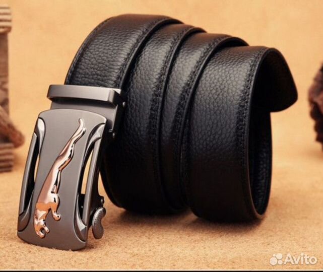Ремень из натуральной кожи в подарочной коробке