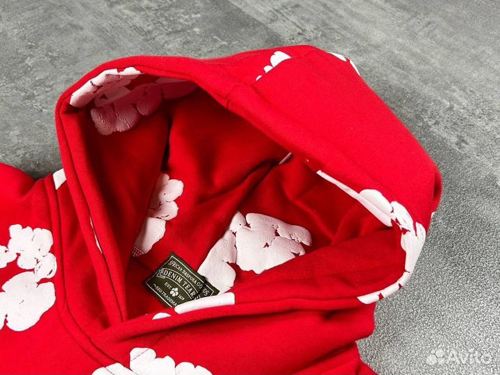 Худи Denim Tears красная в наличии