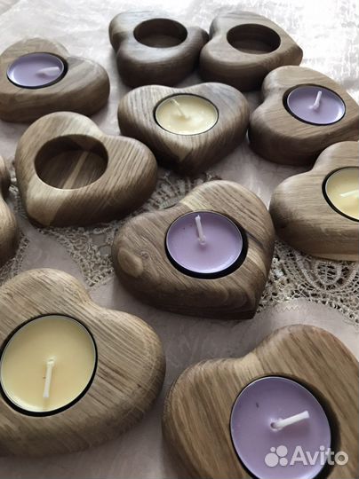 Подсвечник из дерева