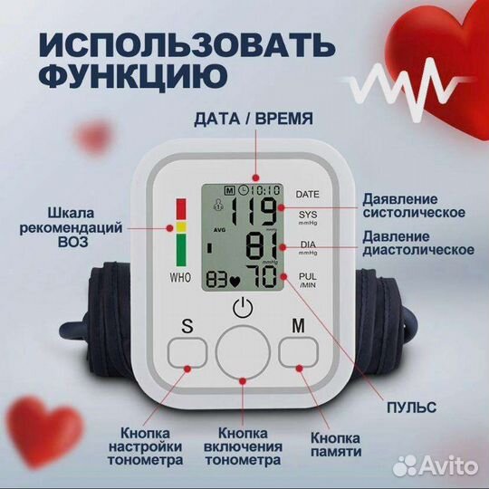 Тонометр автоматический для измерения давления