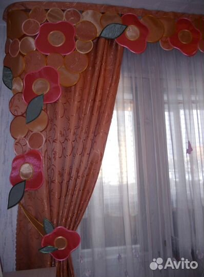 Комплект штор с ламбрекеном