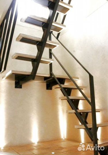 Лестница прямая дизайн 4461