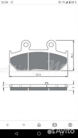 Тормозные колодки для мотоцикла FA 412