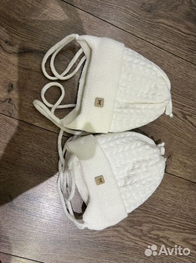 Шапка для новорожденного зима