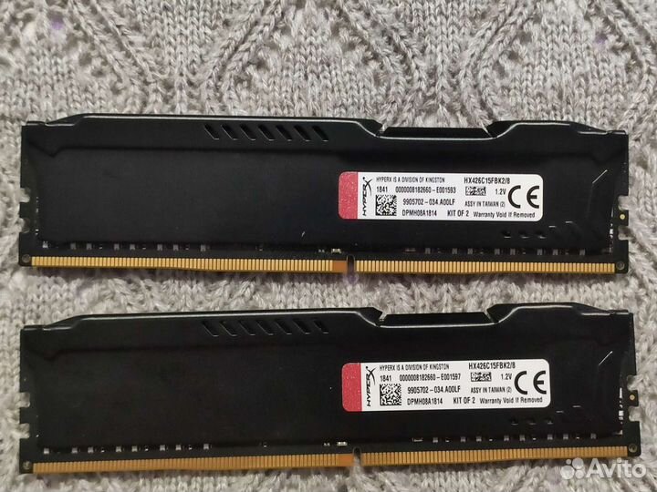 Оперативная память HyperX Fury ddr4