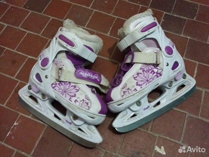 Коньки детские раздвижные 34 37