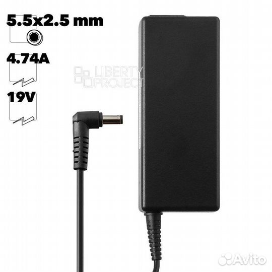 Блок питания для ноутбука 19V-4.74A (5.5*2.5)