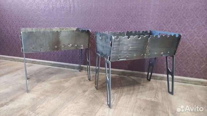 Мангалы новые 4мм, разборные, разные