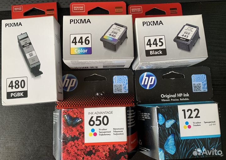 Картридж hp и canon