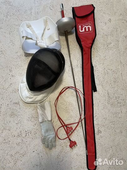 Фехтовальная маска,рапира,перчатка,защита