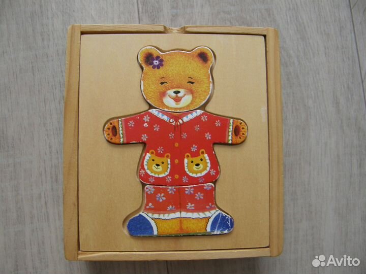 Пазл с набором одежды Медвежонок