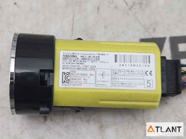 Кнопка пуска двигателя toyota avensis