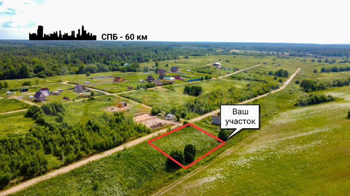 Участок 10 сот. (СНТ, ДНП)