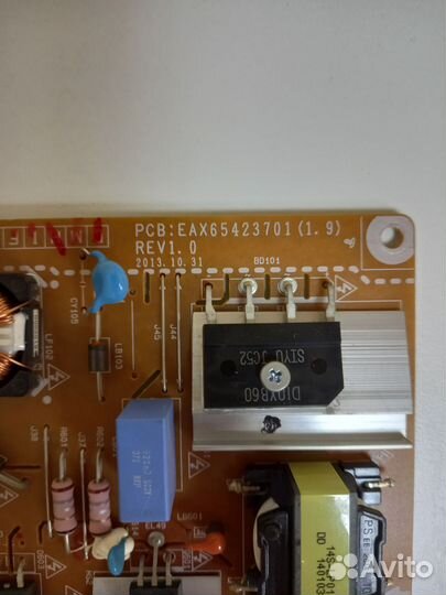 Блок питания - eax65423701(1.9) с тв. LG 42LB631V