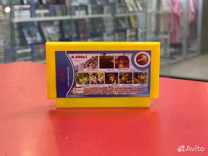 Картридж 8-Bit - 500в1 N.turtles 1.2.3.4+D.dragon