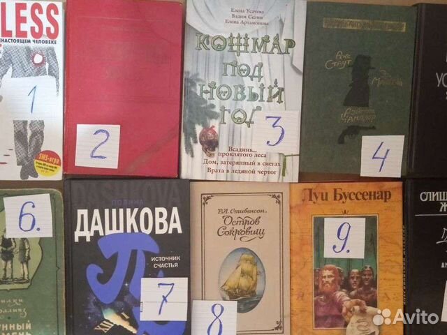 Книги. 7 обьявлений. 461 штука