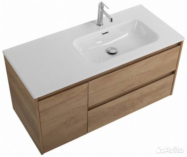 Тумба с раковиной BelBagno Kraft 100-BB1000ETL-R Rovere Nebrasca Nature