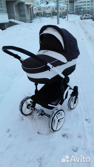 Коляска 2 в 1 esspero(люлька + прогул.) с экокожей
