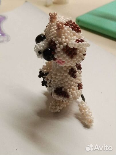 Коровка из бисера