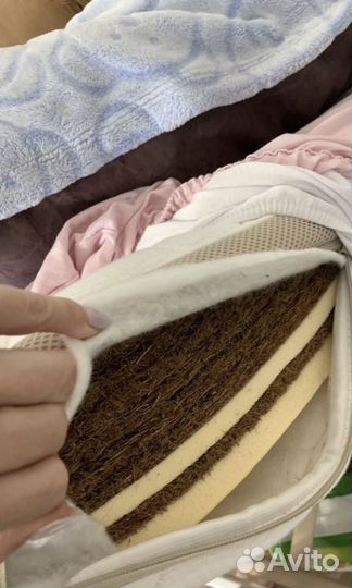 Кроватка детская с матрасом 120х60