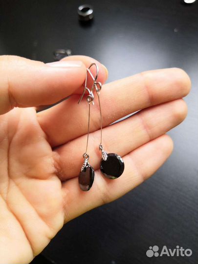 Серьги серебряные