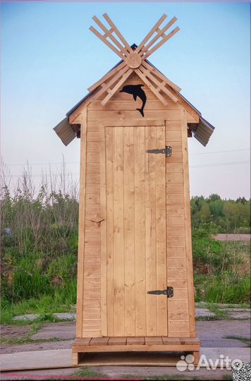 Дачный туалет деревянный SHP789