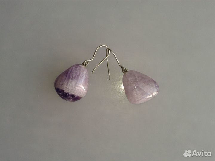 Серьги из аметиста