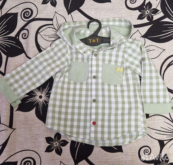 Рубашка в клетку детская