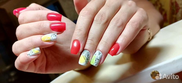 Маникюр наращивание