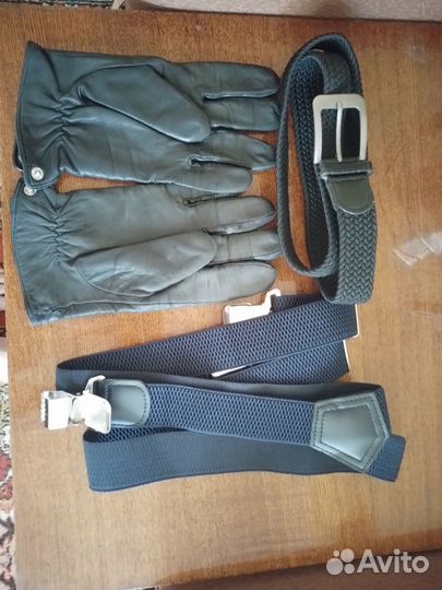 Подтяжки мужские, ремень резинка, перчатки