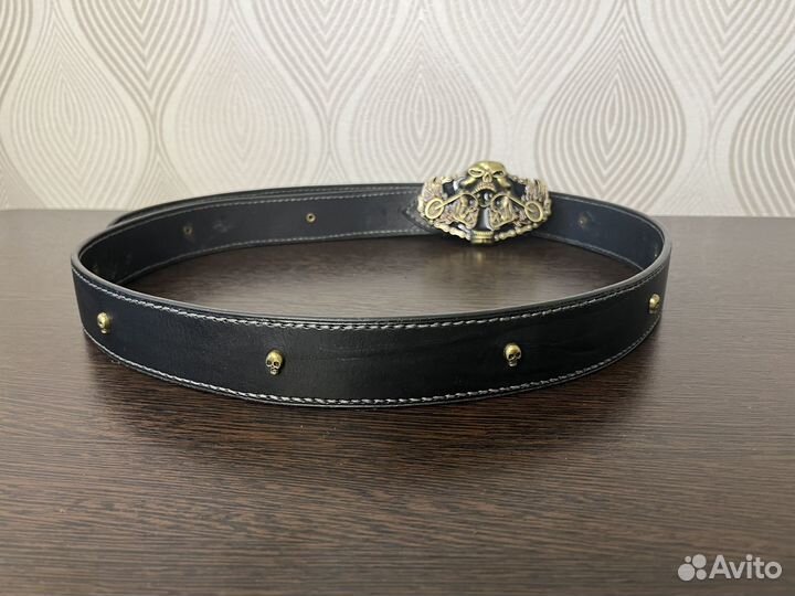 Ремень кожаный ручной работы