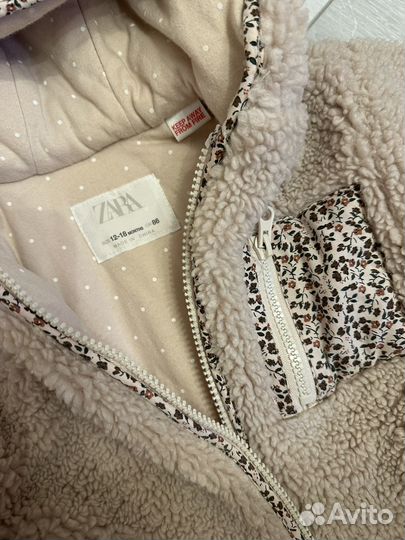 Курточка теплая для девочки 80/86 Zara