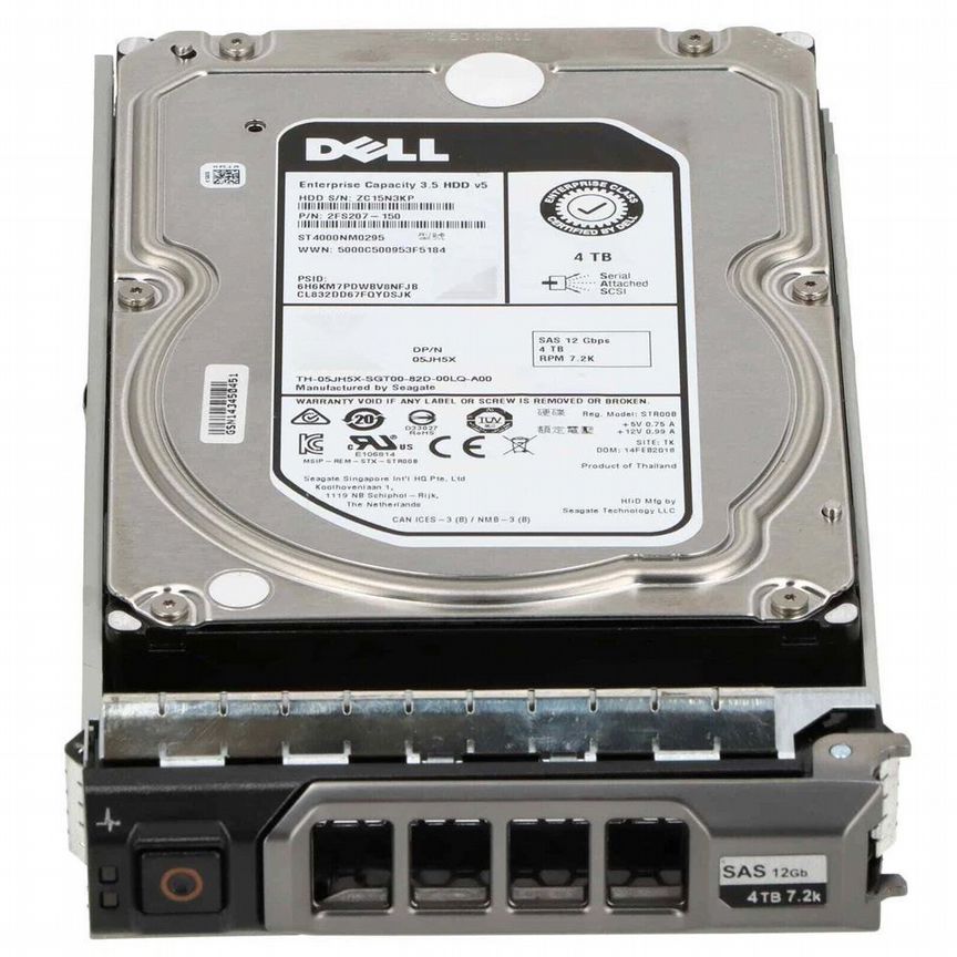 [ST4000NM0295] Жесткий Диск Dell 5jh5x 4tb 7200 Sas 3,5" Hdd St4000nm0295