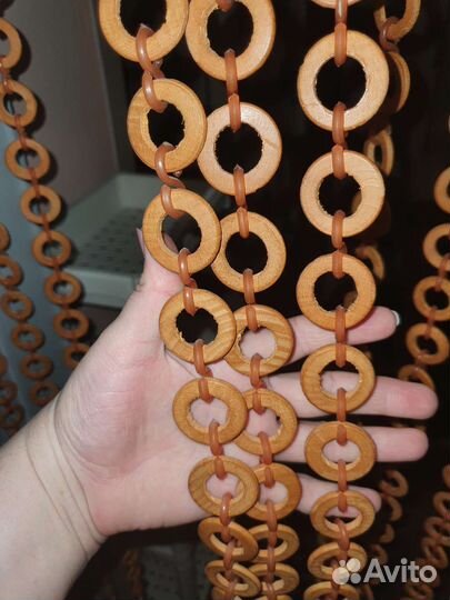 Декоративная деревянная штора