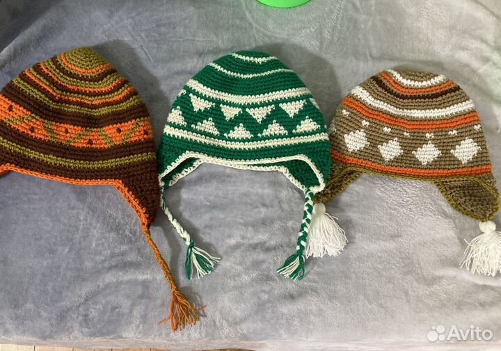 Вязаная шапка для бани