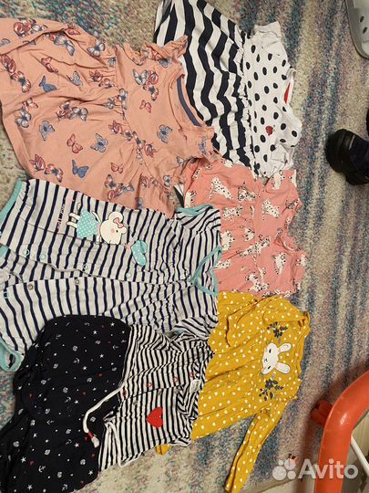 Вещи пакетом на девочку до года