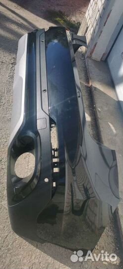 Бампер задний на BMW X6 F16/F86 2014-2020 с выхлоп