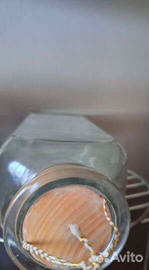 Стеклянная бутыль ёмкость с пробкой