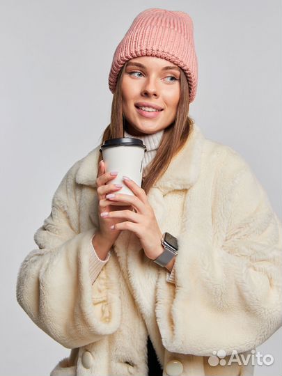 Шапка бини средней вязки Шапки Оптом