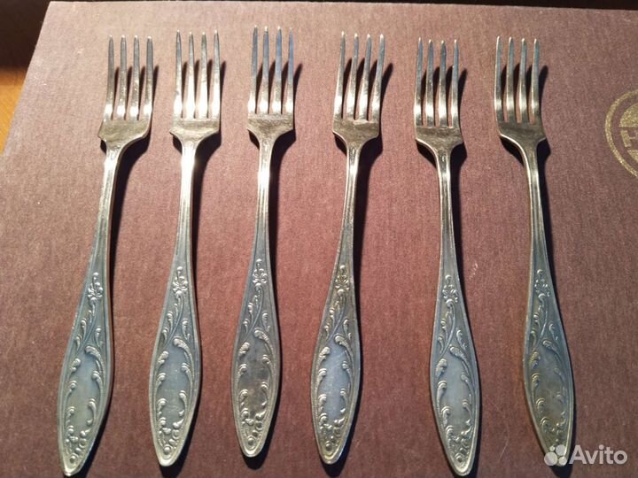 Мельхиор ложки вилки ножи СССР