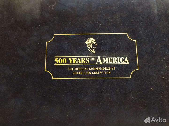 Подлинный набор монет 500 лет Америки